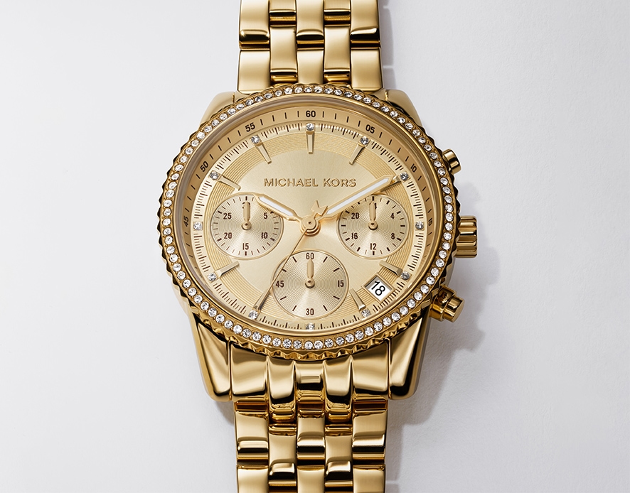 michael kors watch women's gold and silver