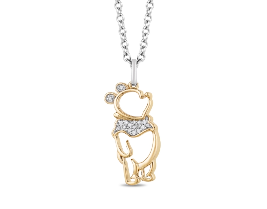 Diamond Floating Halo Round Shape Necklace - Nazar's & Co. Jewelers