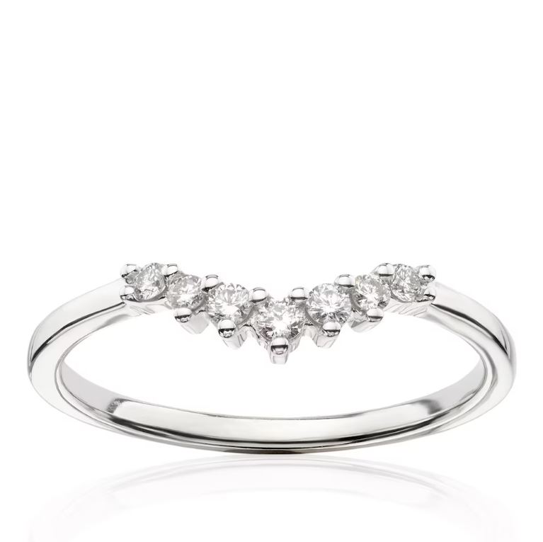 9ct White Gold 0.13ct Diamond Eternity Ring