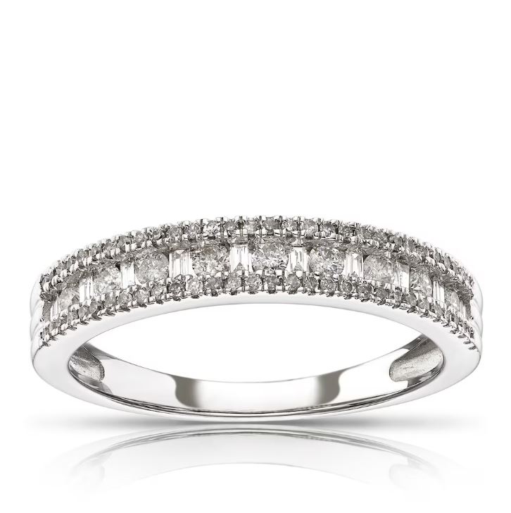 9ct White Gold 0.33ct Total Diamond Eternity Ring