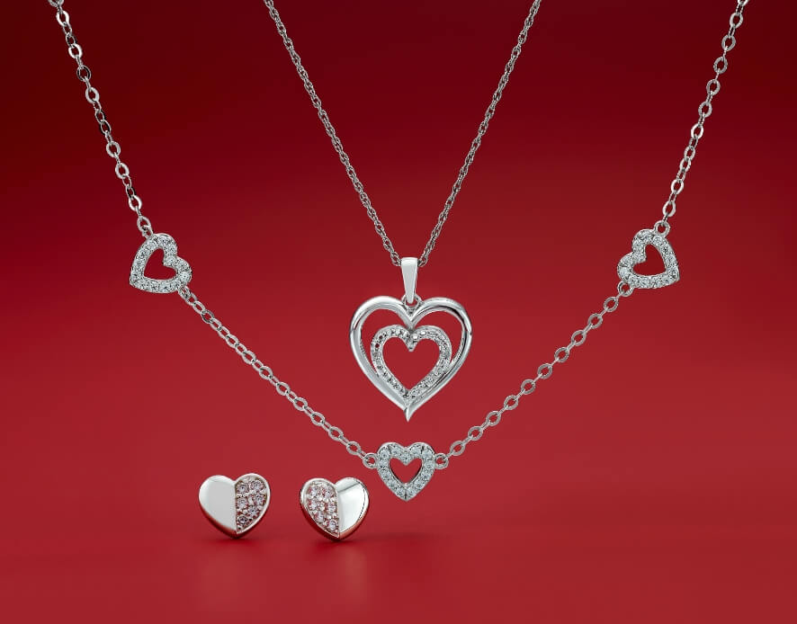 H samuel love sales heart necklace