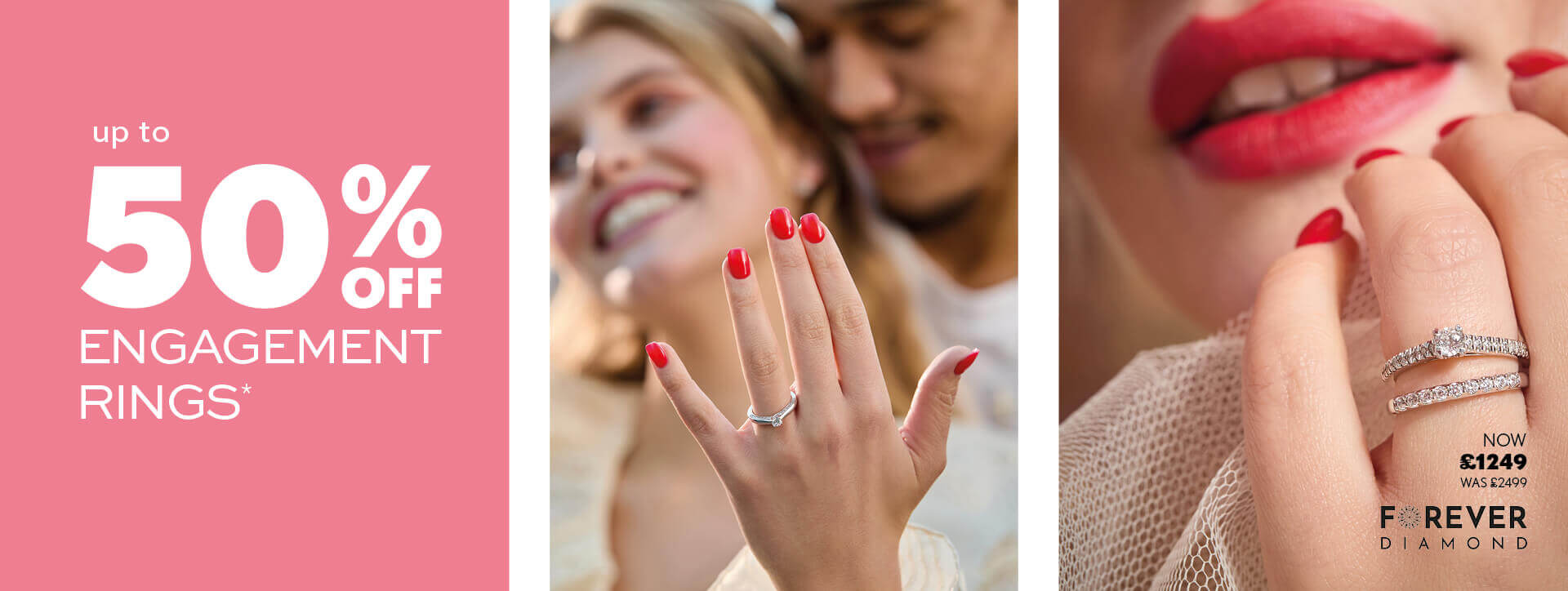 Up to 50% off engagement rings