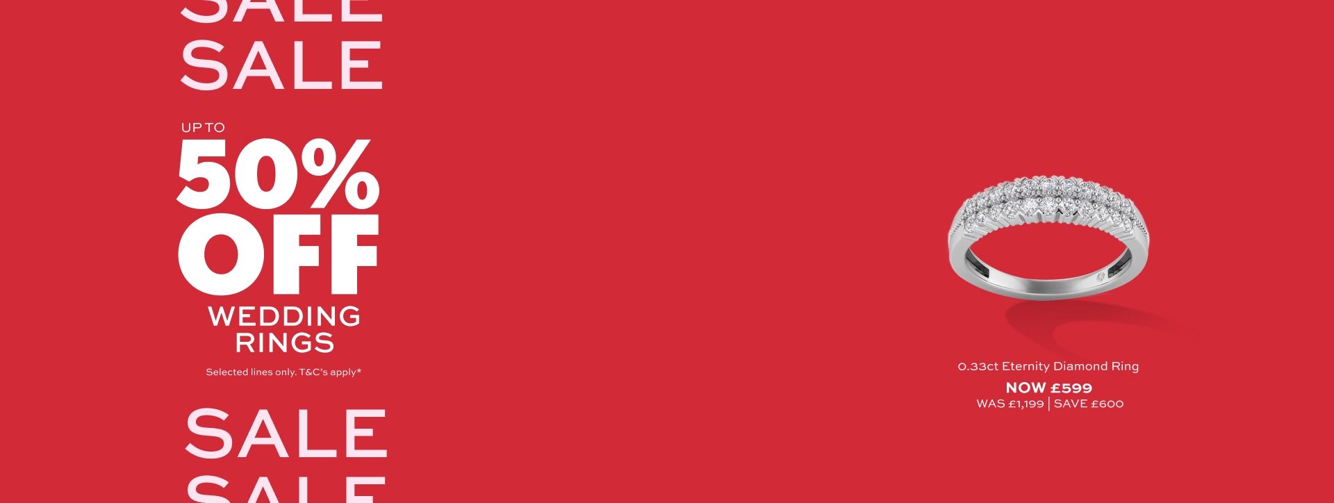 Up To 50% Off Wedding Rings