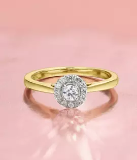The Forever Diamond 18ct Yellow Gold 0.25ct Diamond Ring