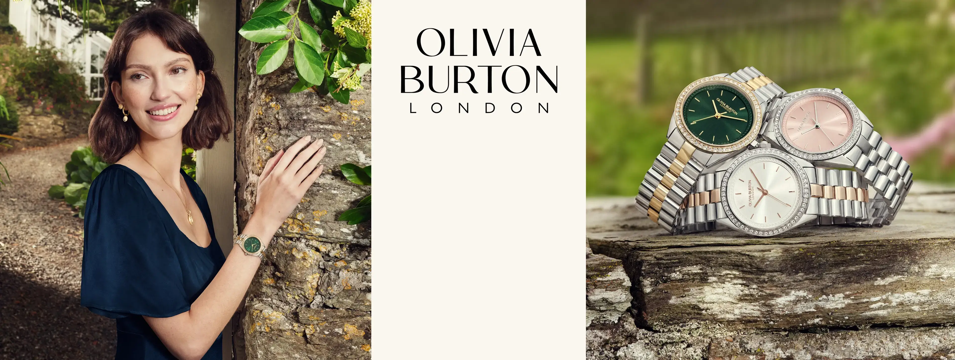 Classics Rose Gold Mismatch Tbar Necklace | Olivia Burton London